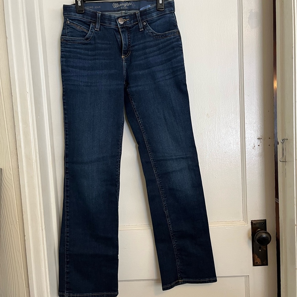 Wrangler Q-Baby Ultimate Riding Jeans Dark Wash Bootcut 5x32